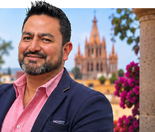 Raúl Bertadillo en San Miguel de Allende